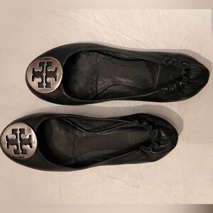 Tory Burch Black Ballet Flats